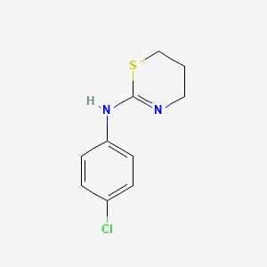 molecular formula C10H11ClN2S B1148132 N-(4-chlorophenyl)-5,6-dihydro-4H-1,3-thiazin-2-amine CAS No. 103039-04-9
