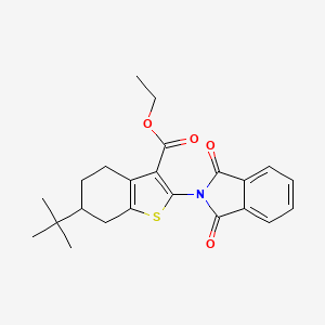 ethyl 6-tert-butyl-2-(1,3-dioxo-1,3-dihydro-2H-isoindol-2-yl)-4,5,6,7-tetrahydro-1-benzothiophene-3-carboxylate