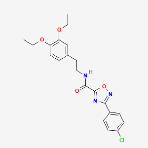 3-(4-chlorophenyl)-N-[2-(3,4-diethoxyphenyl)ethyl]-1,2,4-oxadiazole-5-carboxamide