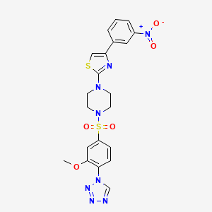 1-{[3-methoxy-4-(1H-tetrazol-1-yl)phenyl]sulfonyl}-4-[4-(3-nitrophenyl)-1,3-thiazol-2-yl]piperazine