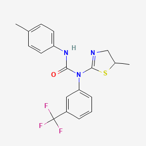 1-(5-Methyl-4,5-dihydro-1,3-thiazol-2-yl)-3-(4-methylphenyl)-1-[3-(trifluoromethyl)phenyl]urea