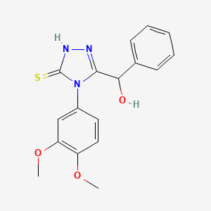 [4-(3,4-dimethoxyphenyl)-5-sulfanyl-4H-1,2,4-triazol-3-yl](phenyl)methanol