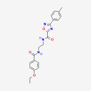 N-(2-{[(4-ethoxyphenyl)carbonyl]amino}ethyl)-3-(4-methylphenyl)-1,2,4-oxadiazole-5-carboxamide