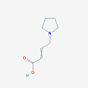 molecular formula C₈H₁₄ClNO₂ B1148145 4-(吡咯烷-1-基)丁-2-烯酸 CAS No. 848133-09-5