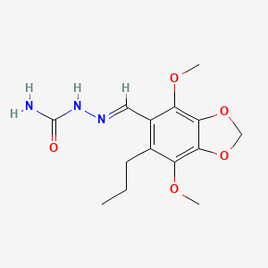 (2E)-2-[(4,7-dimethoxy-6-propyl-1,3-benzodioxol-5-yl)methylidene]hydrazinecarboxamide