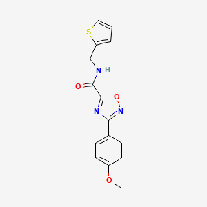 3-(4-methoxyphenyl)-N-(thiophen-2-ylmethyl)-1,2,4-oxadiazole-5-carboxamide