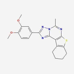 2-(3,4-Dimethoxyphenyl)-5-methyl-8,9,10,11-tetrahydro[1]benzothieno[3,2-e][1,2,4]triazolo[1,5-c]pyrimidine