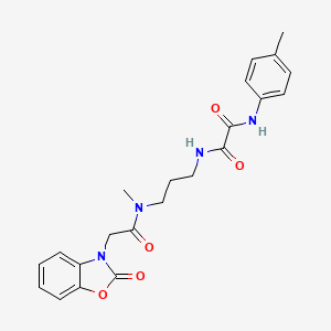 N-(3-{methyl[(2-oxo-1,3-benzoxazol-3(2H)-yl)acetyl]amino}propyl)-N'-(4-methylphenyl)ethanediamide