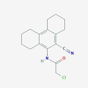 2-chloro-N-(10-cyano-1,2,3,4,5,6,7,8-octahydrophenanthren-9-yl)acetamide