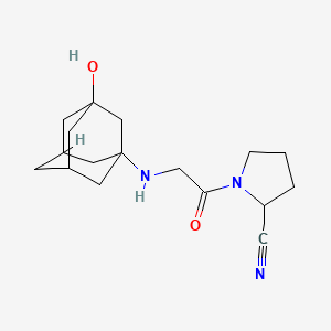 molecular formula C₁₇H₂₅N₃O₂ B1148164 1-[2-[(3-羟基-1-金刚烷基)氨基]乙酰]吡咯烷-2-腈 CAS No. 1036959-27-9
