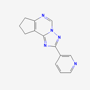 7H-Cyclopenta[e][1,2,4]triazolo[1,5-c]pyrimidine, 8,9-dihydro-2-(3-pyridinyl)-