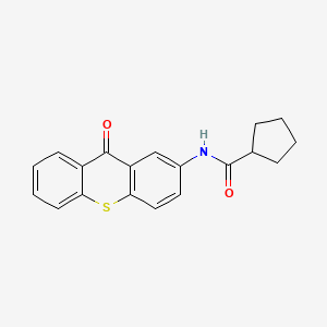 molecular formula C19H17NO2S B11481700 N-(9-oxo-9H-thioxanthen-2-yl)cyclopentanecarboxamide 