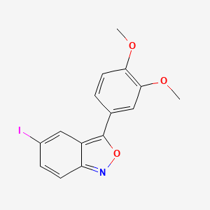 molecular formula C15H12INO3 B11481708 3-(3,4-Dimethoxyphenyl)-5-iodo-2,1-benzoxazole 