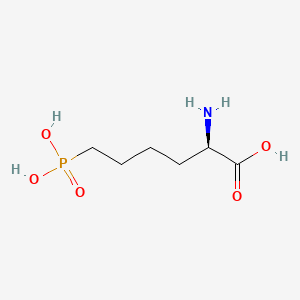 molecular formula C6H14NO5P B1148175 D-Norleucine, 6-phosphono- CAS No. 131177-53-2