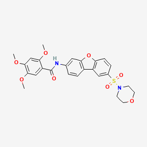 2,4,5-trimethoxy-N-[8-(morpholin-4-ylsulfonyl)dibenzo[b,d]furan-3-yl]benzamide