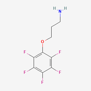 molecular formula C9H8F5NO B11481788 3-(Pentafluorophenoxy)propan-1-amine 