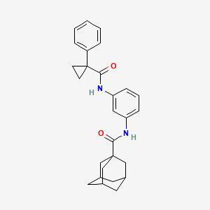 N-[3-(1-Phenylcyclopropaneamido)phenyl]adamantane-1-carboxamide