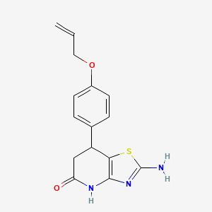 2-amino-7-[4-(prop-2-en-1-yloxy)phenyl]-6,7-dihydro[1,3]thiazolo[4,5-b]pyridin-5(4H)-one