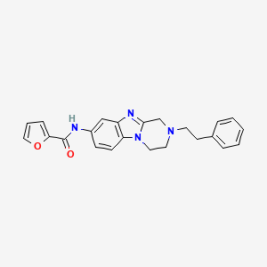 N-[2-(2-phenylethyl)-1,2,3,4-tetrahydropyrazino[1,2-a]benzimidazol-8-yl]furan-2-carboxamide