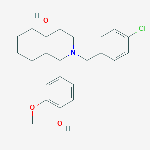 2-(4-chlorobenzyl)-1-(4-hydroxy-3-methoxyphenyl)octahydroisoquinolin-4a(2H)-ol