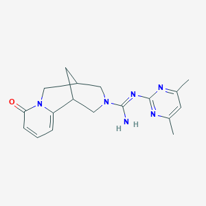 N-(4,6-dimethylpyrimidin-2-yl)-8-oxo-1,5,6,8-tetrahydro-2H-1,5-methanopyrido[1,2-a][1,5]diazocine-3(4H)-carboximidamide