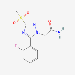 1H-1,2,4-Triazole-1-acetamide, 5-(2-fluorophenyl)-3-(methylsulfonyl)-