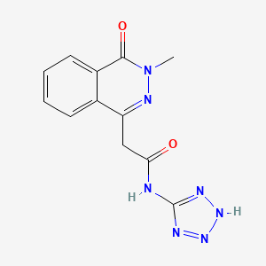 2-(3-methyl-4-oxo-3,4-dihydrophthalazin-1-yl)-N-(1H-tetrazol-5-yl)acetamide