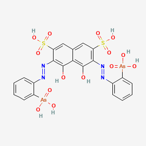 molecular formula C22H18As2N4O14S2 B1148198 偶氮三（III） CAS No. 1668-00-4
