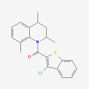 (3-chloro-1-benzothiophen-2-yl)(2,4,8-trimethyl-3,4-dihydroquinolin-1(2H)-yl)methanone