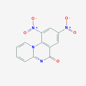 molecular formula C12H6N4O5 B11482059 8,10-dinitro-6H-pyrido[1,2-a]quinazolin-6-one 