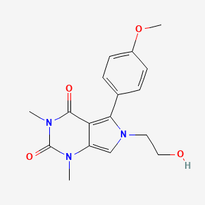 6-(2-hydroxyethyl)-5-(4-methoxyphenyl)-1,3-dimethyl-1H-pyrrolo[3,4-d]pyrimidine-2,4(3H,6H)-dione