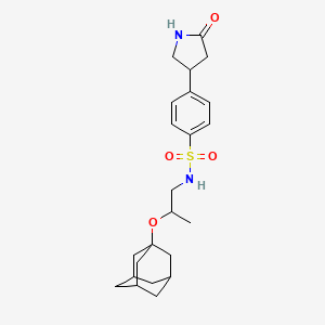 N-[2-(1-adamantyloxy)propyl]-4-(5-oxopyrrolidin-3-yl)benzenesulfonamide