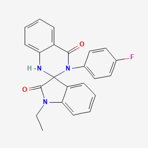 1-ethyl-3'-(4-fluorophenyl)-1'H-spiro[indole-3,2'-quinazoline]-2,4'(1H,3'H)-dione