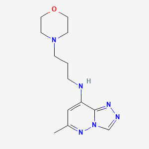 N-(6-methyl[1,2,4]triazolo[4,3-b]pyridazin-8-yl)-N-(3-morpholinopropyl)amine