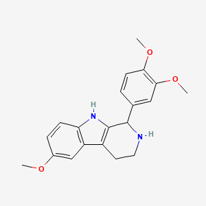 molecular formula C20H22N2O3 B11482216 1-(3,4-dimethoxyphenyl)-6-methoxy-2,3,4,9-tetrahydro-1H-beta-carboline 