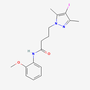 4-(4-iodo-3,5-dimethyl-1H-pyrazol-1-yl)-N-(2-methoxyphenyl)butanamide