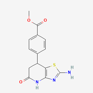 Methyl 4-(2-amino-5-oxo-4,5,6,7-tetrahydro[1,3]thiazolo[4,5-b]pyridin-7-yl)benzoate