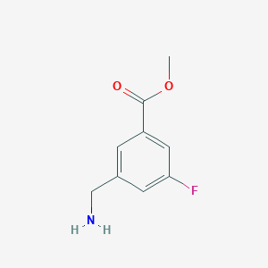B1148229 Methyl 3-(aminomethyl)-5-fluorobenzoate CAS No. 886732-31-6