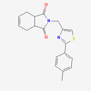 2-{[2-(4-methylphenyl)-1,3-thiazol-4-yl]methyl}-3a,4,7,7a-tetrahydro-1H-isoindole-1,3(2H)-dione