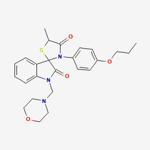 5'-Methyl-1-[(morpholin-4-YL)methyl]-3'-(4-propoxyphenyl)-1,2-dihydrospiro[indole-3,2'-[1,3]thiazolidine]-2,4'-dione