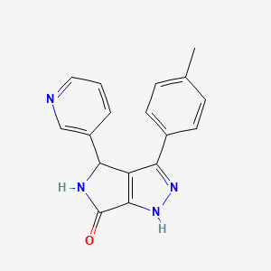 3-(4-methylphenyl)-4-(pyridin-3-yl)-4,5-dihydropyrrolo[3,4-c]pyrazol-6(1H)-one