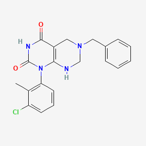 6-benzyl-1-(3-chloro-2-methylphenyl)-5,6,7,8-tetrahydropyrimido[4,5-d]pyrimidine-2,4(1H,3H)-dione