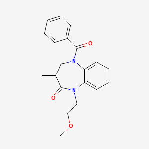 2H-1,5-Benzodiazepin-2-one, 5-benzoyl-1,3,4,5-tetrahydro-1-(2-methoxyethyl)-3-methyl-