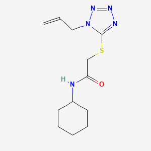 Acetamide, N-cyclohexyl-2-[[1-(2-propenyl)-1H-1,2,3,4-tetrazol-5-yl]thio]-