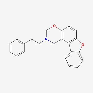 molecular formula C22H19NO2 B11482433 2-(2-phenylethyl)-2,3-dihydro-1H-[1]benzofuro[3,2-f][1,3]benzoxazine 