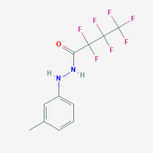 2,2,3,3,4,4,4-heptafluoro-N'-(3-methylphenyl)butanehydrazide