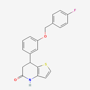 7-{3-[(4-fluorobenzyl)oxy]phenyl}-6,7-dihydrothieno[3,2-b]pyridin-5(4H)-one