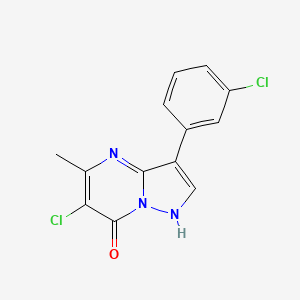 6-chloro-3-(3-chlorophenyl)-5-methylpyrazolo[1,5-a]pyrimidin-7(4H)-one