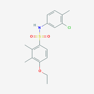 N-(3-chloro-4-methylphenyl)-4-ethoxy-2,3-dimethylbenzenesulfonamide