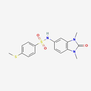 N-(1,3-dimethyl-2-oxo-2,3-dihydro-1H-benzimidazol-5-yl)-4-(methylsulfanyl)benzenesulfonamide